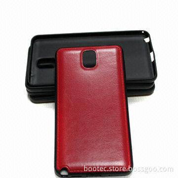 Smart PU Leather + TPU Cases for Samsung Galaxy Note 3 with IMD/IML Technology, Convenient for Use